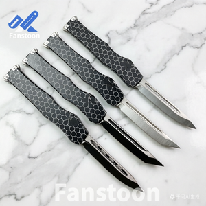 Cuchillo Plegable de Supervivencia con Mango de Aluminio, Venta al Por Mayor de Fábrica, Cuchillo EDC Multifuncional de Bolsillo con Hoja Recta de Acero Inoxidable 5cr13 - Product Image 2