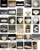 JYLIGHTING Candelabro de Alabastro de Cobre Nórdico, Lámpara Colgante de Techo de Mármol, Escalera, Alta Personalización