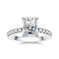 Bague en argent sterling 925 MuShan Luxury Jewelry avec diamant Moissanite 3ct VVS pour femmes, plaquée or véritable 18 carats, bijoux brevetés MST