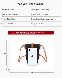 Bolso de Mano de Cuero Vacuno Genuino Andong para Mujer, Bolsos de Hombro Femeninos, Bolso Bandolera Pequeño y Sencillo - Product Image 4