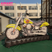 Dernière sculpture de moto élégante et stylée pour exposition commerciale, moto gonflable personnalisée pour la publicité