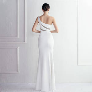 19297 #2022 nouveau forage chaud une épaule Style <span class=keywords><strong>fonds</strong></span> mode Sexy sans manches <span class=keywords><strong>robes</strong></span> <span class=keywords><strong>de</strong></span> bal une épaule trompette bal - Product Image 6