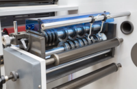 Machine de découpe rotative de qualité industrielle 350YM avec guidage automatique du ruban, découpeuse d'étiquettes autocollantes pour matériaux en rouleau