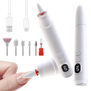 Kit de taladro eléctrico <span class=keywords><strong>para</strong></span> <span class=keywords><strong>uñas</strong></span>, <span class=keywords><strong>lima</strong></span> de <span class=keywords><strong>uñas</strong></span> eléctrica inalámbrica profesional, de mano portátil recortadora de <span class=keywords><strong>pies</strong></span>, herramienta amortiguadora - Product Image 1