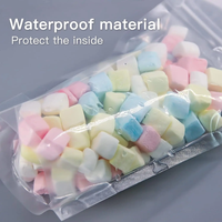 Sachet Doypack Transparent Refermable Personnalisé avec Fermeture Ziplock pour Emballage Alimentaire (Noix, Snacks, Bonbons) en Plastique Mylar