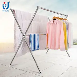 China Factory Steel Hanger Drying Rack Stand Cloth