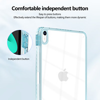 Casing Tablet dengan Slot pensil 2025 Bening, casing Mini 10.9 11 inci untuk iPad Pro Air 3 4 5 6 7 8 9 generasi ke-10