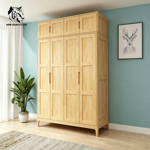 Armario de madera para dormitorio, diseño nuevo, ecológico, con logotipo personalizado, precio de fábrica al por mayor, gran stock disponible. - Product Image 5