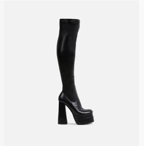 Bottes de nuit à bout carré et plateforme extrême <span class=keywords><strong>pour</strong></span> femmes et dames - Product Image 6
