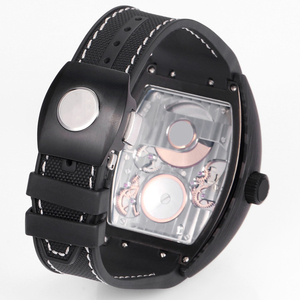 Reloj de Lujo con Tourbillon Central, Caja Curva Tipo Tonneau, Esfera de Fibra de Carbono, Mecanismo Automático - Product Image 5