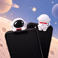 Mini figurines décoratives adhésives Astronaute pour téléphone, ordinateur portable, voiture, maison - Boîte mystère décorative Spaceman