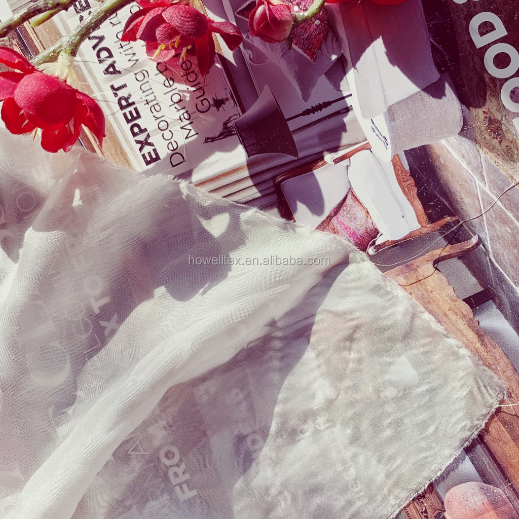 100% Шелковая белая ткань habotai 8 мм 36 дюймов для шарфов и одежды