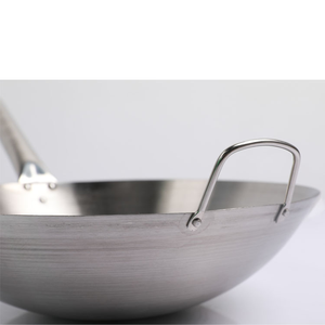 Lyroe última gran oferta <span class=keywords><strong>restaurante</strong></span> <span class=keywords><strong>chino</strong></span> cocina Wok de acero inoxidable con asa para saltear - Product Image 6
