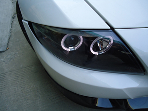 E85 <span class=keywords><strong>Z4</strong></span> Angel Eyes Testa Della Lampada fari 2003-2008 anno Nero custodia SN Per <span class=keywords><strong>BMW</strong></span> - Product Image 2