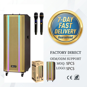 BA-X2125 Pro Trolley <b>Wireless</b> Speaker Dual Mics Extra RGB Wheels High Power Factory Custom Logo 7-Day Delivery Wholesale Pro-Per - Product Image 1