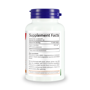 Fabricante de Suplementos Nutracéuticos de Espirulina 900 mg para Apoyo Inmunológico y Nutrición Vegetal 120 Cápsulas de Espirulina - Product Image 4