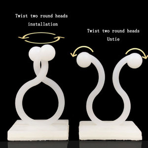 लंबे समय तक चलने वाले निर्माता उच्च गुणवत्ता वाले विद्युत तार क्लैंप प्लास्टिक समायोज्य स्टैंड ऑफ ट्विस्ट लॉक - Product Image 4