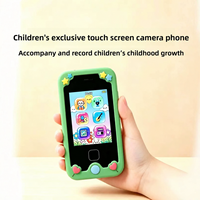 Téléphone jouet éducatif à écran tactile pour enfants avec caméra, tablette d'apprentissage étanche pour garçons et filles de 4 à 6 ans