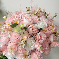 Boule de fleurs artificielles personnalisée de haute qualité pour centre de table de mariage, décoration de table pour banquets d'hôtel et événements commerciaux OEM