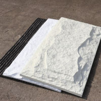 Nouveau léger nouvelle arrivée pilier panneau pierre colonne enveloppes Offres Spéciales extérieur artificiel Pu pierre panneau mural Faux Pu roche placage