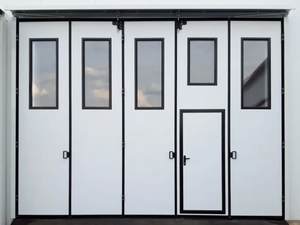 Tùy chỉnh siêu lớn 10-15 mét + phẳng mở/Gấp/nâng/Con lăn màn trập cửa kho công nghiệp thép không gỉ chống đạn cửa - Product Image 6