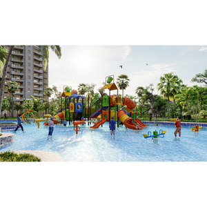 BAIHE Large Outdoor Water Park Equipment Plastic Children's <strong>Slides</strong> and Playgrounds for Home <strong>Swimming</strong> <strong>Pool</strong> Use - Product Image 1