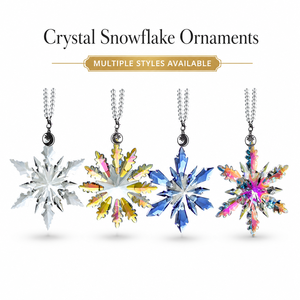 Crystal Snowflake Ornament Christmas Tree Decoration, Artificial Crystal Christmas Gift, Factory Wholesale, Gift Box WDY0511