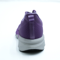 Chaussures de sport violettes de haute qualité pour femmes et hommes, respirantes, en maille, doublure en cuir véritable, lacets, chaussures décontractées pour la marche, tissu, fourrure