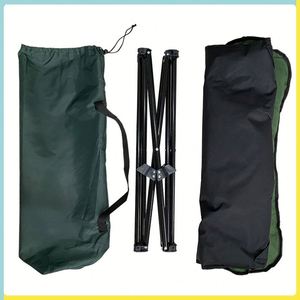 Lit pliable pour chien, lit surélevé pour animaux de compagnie, respirant, avec coussin en peluche amovible, sac de transport, lit de camping pour chien - Product Image 4
