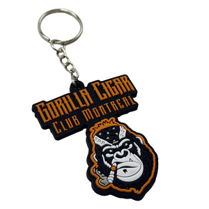 Stylish 2D Printing PVC Rubber Keychain Lightweight Bag Pendant <b>Creative</b> Small <b>Gift</b> for Students - Product Image 1
