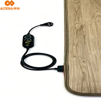 Tapis chauffant électrique carré en PVC, imperméable, antimicrobien, antidérapant, 110/220V, pour la chauffage des pièces domestiques