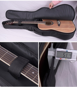 Sac de guitare de 38 39 <span class=keywords><strong>40</strong></span> 41 pouces, avec double sangle souple, possibilité d'imprimer ou de broder le logo, produit d'usine - Product Image 3