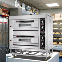 Four à pain électrique industriel à 2 étages et 4 plateaux, haute productivité, état neuf, pour boulangerie et moulin à farine
