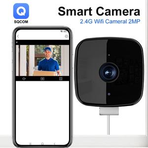 Caméra <span class=keywords><strong>de</strong></span> fenêtre 3MP 2K avec détection IA des personnes et des véhicules, caméras WiFi d'intérieur pour la sécurité domestique avec vision nocturne couleur Blacklight Max - Product Image 3