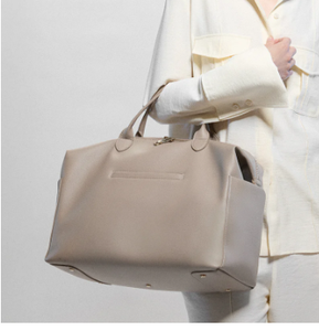 Sac à dos de travail convertible en cuir végétalien personnalisé avec des poches pour biberons, sac fourre-tout à bandoulière pour les voyages, les essentiels pour bébé, sac quotidien - Product Image 3