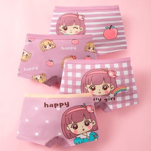 Calzones Tipo Bóxer de Algodón con Dibujos Animados para Niñas, Ropa Interior Transpirable de Verano <span class=keywords><strong>y</strong></span> Pantalones de Entrenamiento para Bebés - Product Image 2