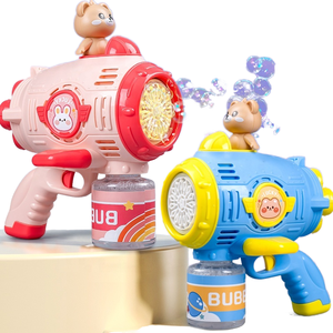 Juguete de Burbujas, Precio Económico, Juguete <span class=keywords><strong>para</strong></span> Fiestas al Aire Libre, Oso de Dibujos Animados, Pistola de Burbujas de Agua con Luz <span class=keywords><strong>El</strong></span>éctrica Espacial, Juguetes <span class=keywords><strong>para</strong></span> Niños - Product Image 4