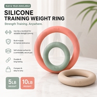 Haltères et poids de cheville ronds en silicone sûrs et adaptés au yoga, au fitness et aux entraînements sportifs