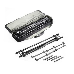 Soporte para Cañas de Pescar <span class=keywords><strong>4</strong></span> en 1 para Pesca de Carpa y Pesca General, con Estuche de Transporte, Aleación de Aluminio, 140*61*89cm - Product Image 3