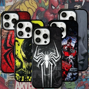 Funda magnética IMD para teléfono móvil con diseño de Spiderman de dibujos animados, a la última moda, para iPhone 11 12 13 14 15 16E 17 Pro Max. - Product Image 1