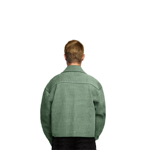 KY Boxy veste de corps légèrement recadrée en Nylon côtelé italien matériel bidirectionnel Pigment lavé goutte épaule - Product Image 2