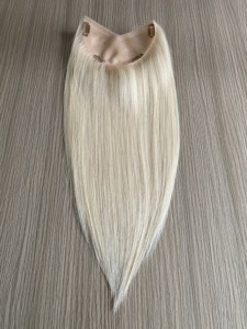 V phần hình dạng clip trong phần mở rộng tóc Remy tóc con người bó lụa cơ sở phần mở rộng tóc Topper toupee liền mạch vô hình V hình dạng - Product Image 4