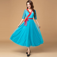 Nouvelle collection Printemps-Été 2026 : Ensemble de tenues élégantes pour filles, idéal pour la danse carrée, performance ethnique classique, style Tang, en polyester uni.