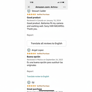 สำหรับ Sony แบตเตอรี่ NP-F550ดิจิตอล2600มิลลิแอมป์2แพ็คพร้อมที่ชาร์จติดผนังสำหรับเปลี่ยนแบตเตอรี่และที่ชาร์จของแท้ - Product Image 1