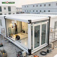 Bâtiment Modulaire Préfabriqué : Conception de Bureau Démontable et Extensible, Maison Conteneur à Assemblage Rapide, Kiosque Mobile pour la Construction de Boutiques