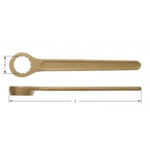 AMPCO - BF0014A Llave de caja de un solo extremo, Aluminio Bronce (pulgadas) LLAVES SIN CHISPAS, LLAVES Y LLAVES AJUSTABLES - Product Image 1