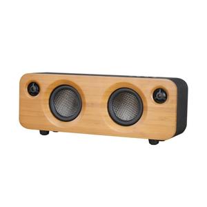 Bamboo-Finish loa kép mức cao tre Bass nhanh phí TWS TF/AUX/USB hỗ trợ 50W RMS Máy tính để bàn trang trí nội thất dung lượng lớn Pin - Product Image 1