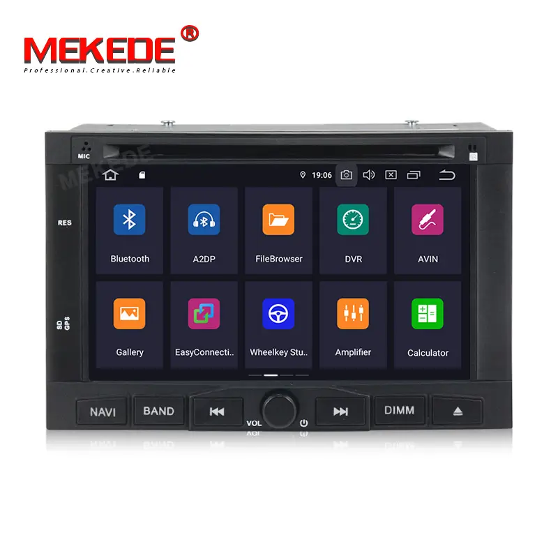 Mekede एंड्रॉयड 9.0 कार रेडियो स्टीरियो Peugeot 3008 5008 2009-2011 के लिए जीपीएस नेविगेशन Headunit मल्टीमीडिया टेप रिकॉर्डर