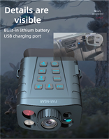 Monoculaire de vision nocturne avec capteur CCD 48MP, zoom optique 10X, écran 3 pouces, carte TF, objectif Z18, stabilisation d'image pour l'obscurité