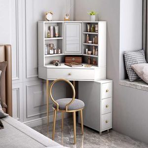 Nhà Máy Bán buôn tùy chỉnh giá rẻ Vanity bảng thiết lập với gương trượt ngăn kéo trang điểm vanities bảng thiết lập - Product Image 2